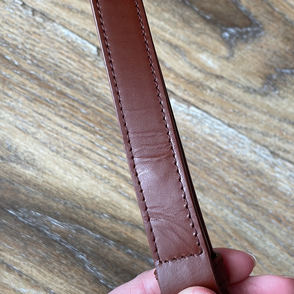 A.P.C. Brown Leather Shoulder Bag with Gold Hardware - Picture 7 of 16
